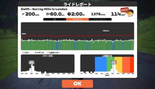 Surrey Hillsでベースライド2時間